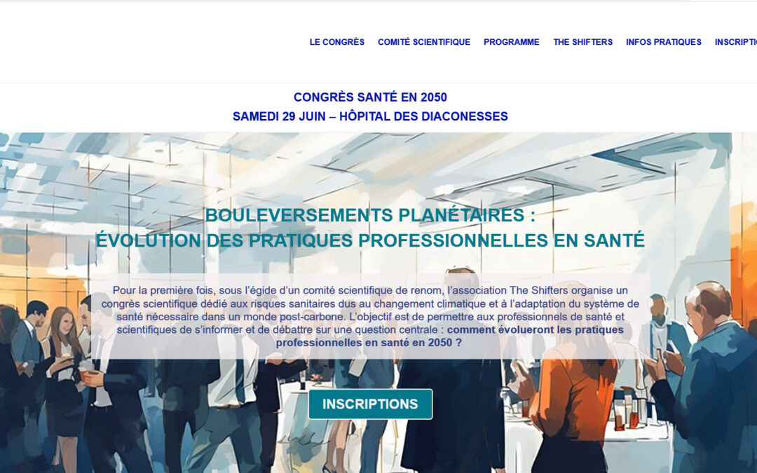 Congrès Santé en 2050 (Shift Project) le 29 juin 24