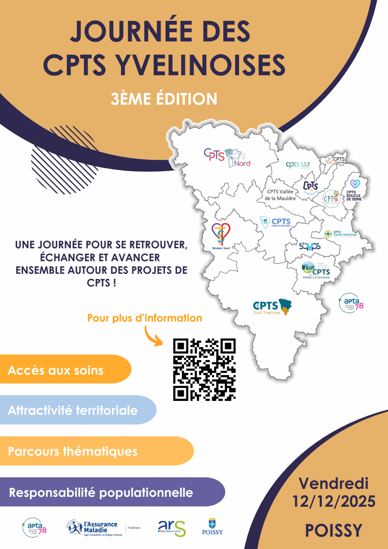 Journées des CPTS 2025 - Affiche réseaux sociaux