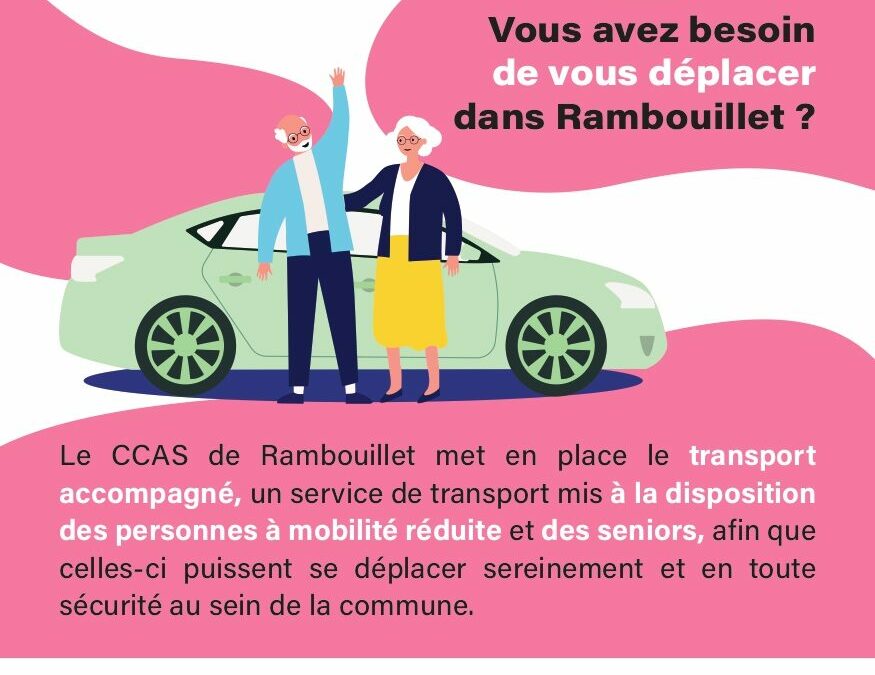 Service de transport accompagné du CCAS pour les séniors de Rambouillet